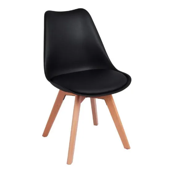 Silla Tulip Tipo Eames De Living Comedor Acolchonada Premium