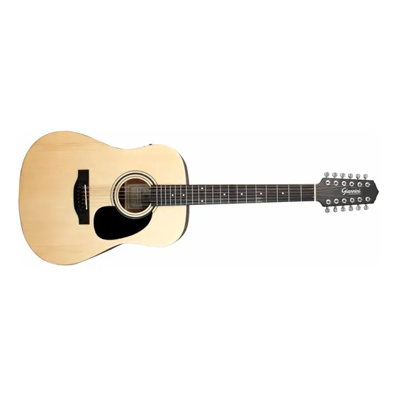 Violão Eletroacústico 12 Cordas Giannini Performance D12 Dlx