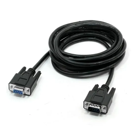 Qtqgoitem 3 Metro Largo Db9 Mf Cable Adaptador Negro C69