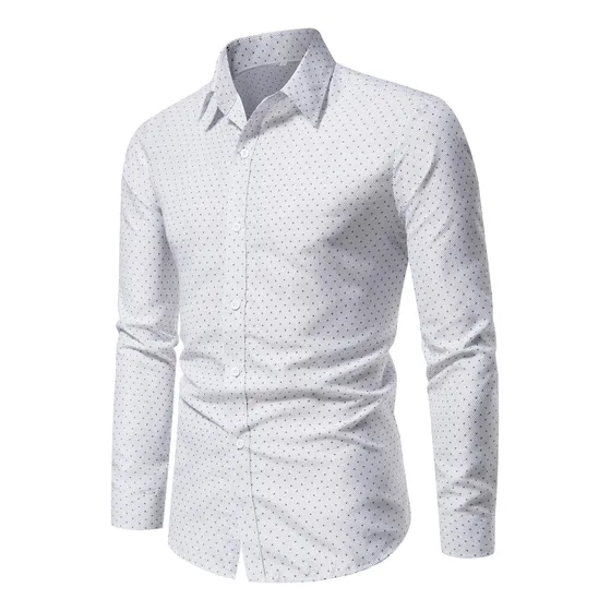 Camisa Con Botones Y Estampado Integral Para Hombre