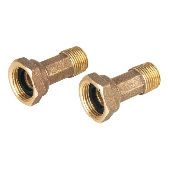 Niples Con Tuercas Para Medidor De Agua 1/2x 3/4 Foset 48159