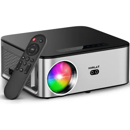 Proyector Profesional Led 26000lm Led Horlat T09b 4k Android 12.0 Bluetooth Wi-fi Gris