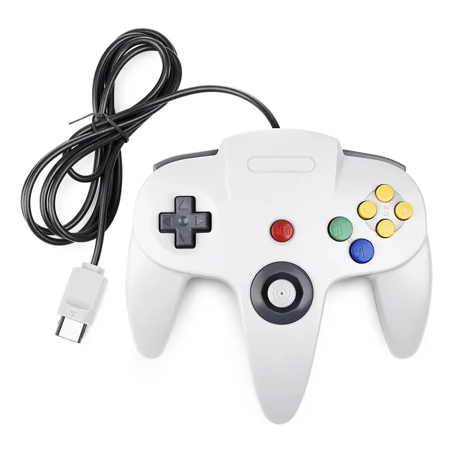 Control Joystick Para Nintendo 64 Color Blanco