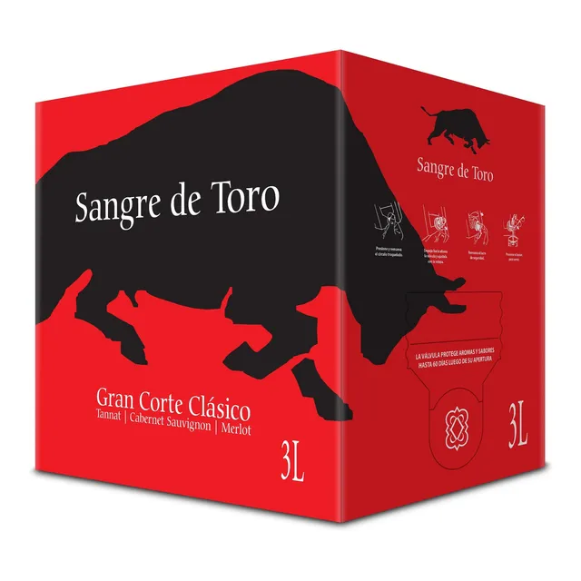 Vino Pisano Sangre De Toro 3 Lt Bag In Box