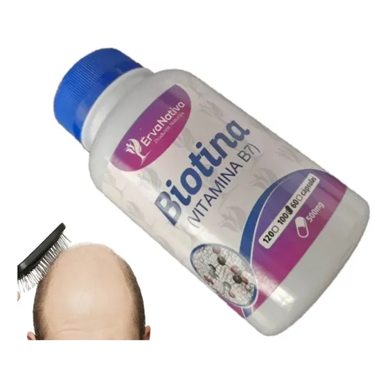 Remedio De Calvice Crescer Cabelo Em Careca Unico 100capsula