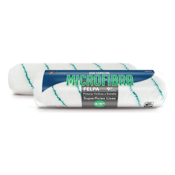 Felpa Rodillo 9 Microfibra 3/8 Superficie Lisa Byp