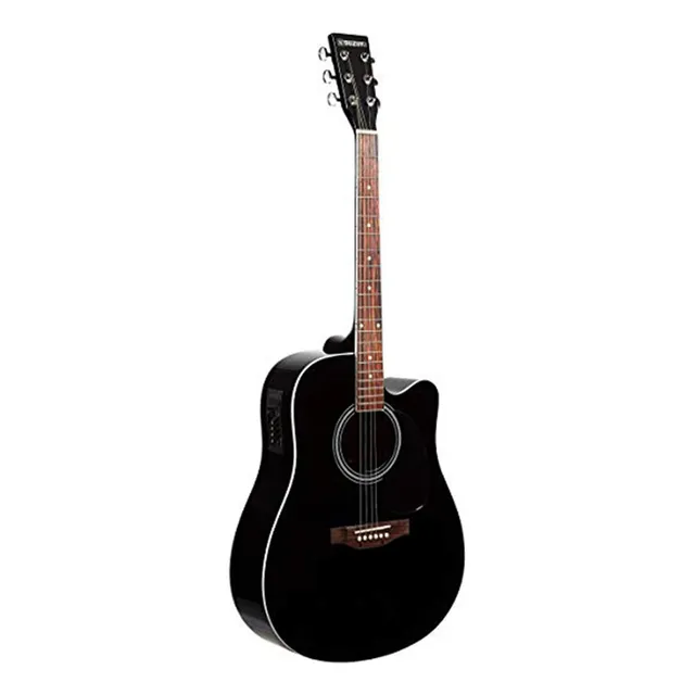 Guitarra Electroacustica Negra Suzuki