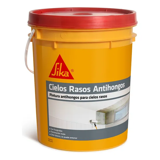 Pintura Para Cielorraso Cubritiva Antihongos Sika 4kg Blanco