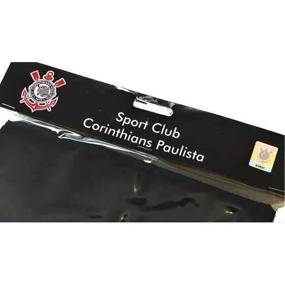 JC Bandeiras bandeira corinthians torcedor licenciada 2 panos preto