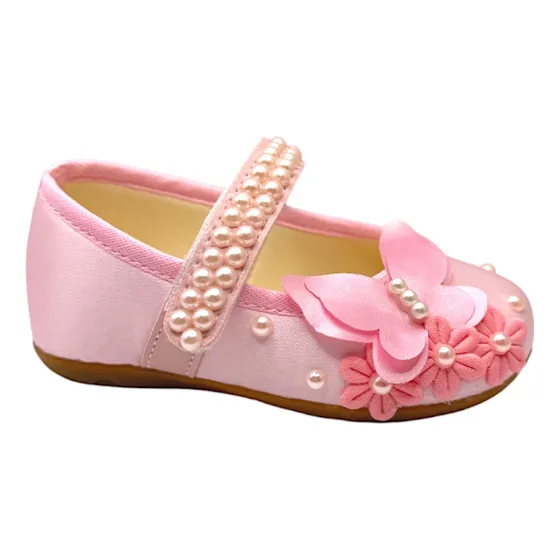 Sapatilha Jardim Encantado Borboletas Rosa Infantil Menina