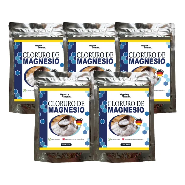Cloruro De Magnesio Paquete Distribuidor X 5 Kilos Sabor Metalico
