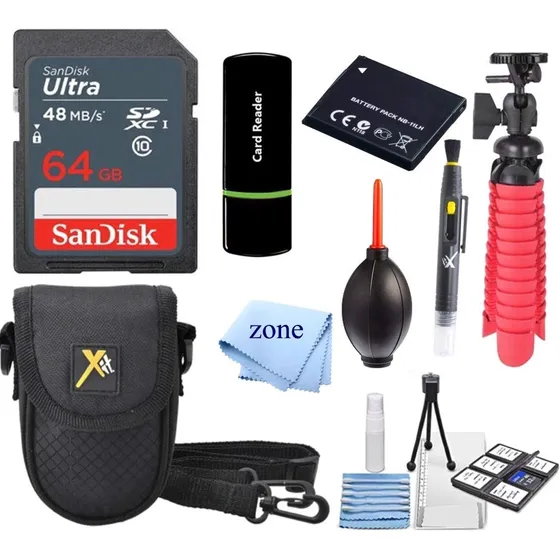 Kit Accesorio Para Camara Digital Canon Powershot Elph 180 +