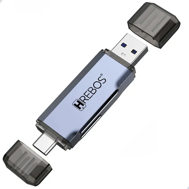 Adaptador Leitor Cartão De Memória Micro Sd 2 Em 1 Usb Usb C