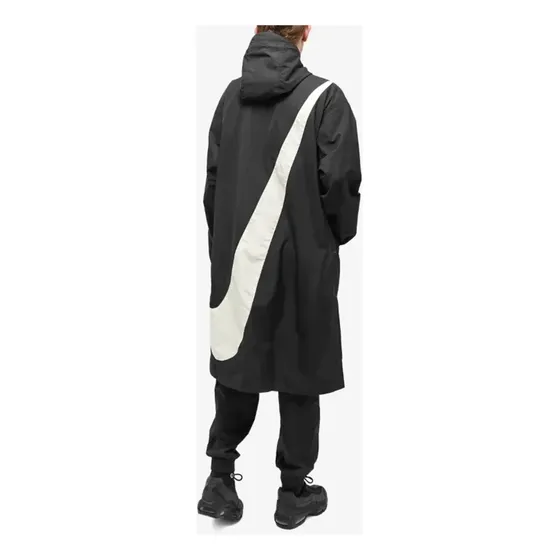 Abrigo Sobretodo Nike Nike Swoosh Woven Parka Black Nuevo 