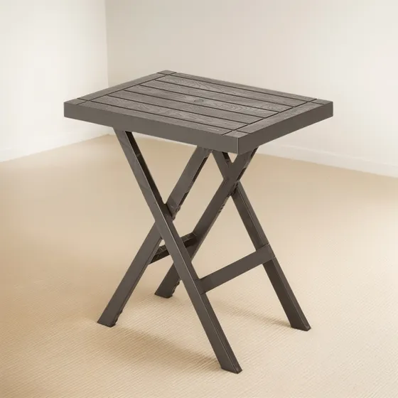 Mesa Plegable Rectangular Baru Mocca 65x50x74cms Rimax