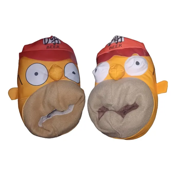 Pantufla Cerrada Animada Modelo Pantuflon Homero
