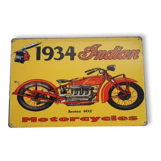 Chapas Retro Vintage 20x30 Motos Vespa Norton Ruta 66