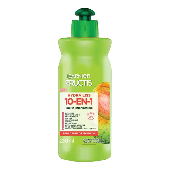 Crema Para Peinar Garnier Fructis Hydra Liss 250ml