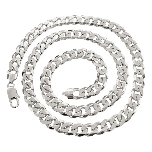 Cadena Cubana En Acero Inoxidable De 1o Mm