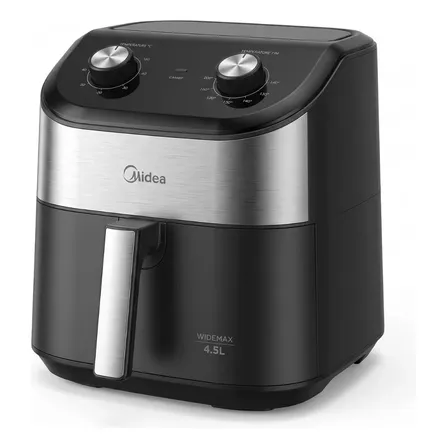 Fritadeira Air Fryer 4,5l Widemax Com Interior De Alumínio 1500w Midea