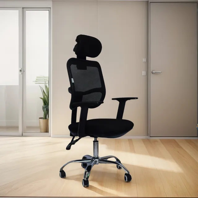 Silla Para Oficina Gerencial Giratoria Redentor Negro
