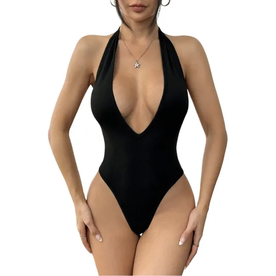 Blusa Body Mujer Sexy Escote Profundo
