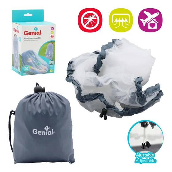 Mosquiteros Malla Coche Porta Bebes Silla Ajustable Sancudos