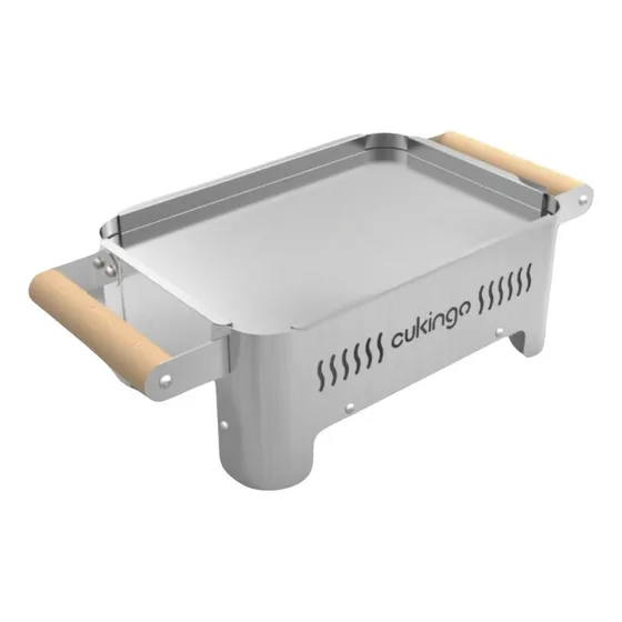 Brasero De Mesa Acero Inoxidable Portatil Cukingo