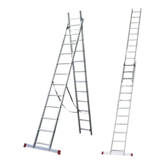 Escalera Extensible Aluminio El Galgo De 12 A 24 Escalones