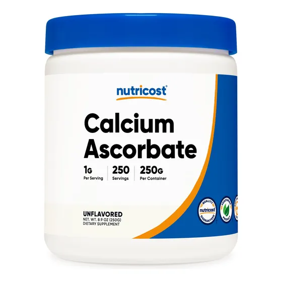 Suplemento Nutricost De Ascorbato De Calcio En Polvo 250 G