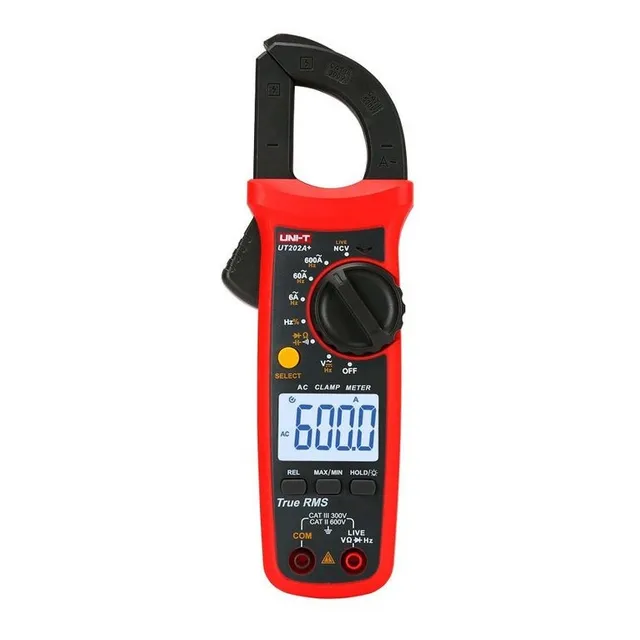 Pinza Amperimétrica Digital Uni-t Ut202a+ 600a Ac True Rms N