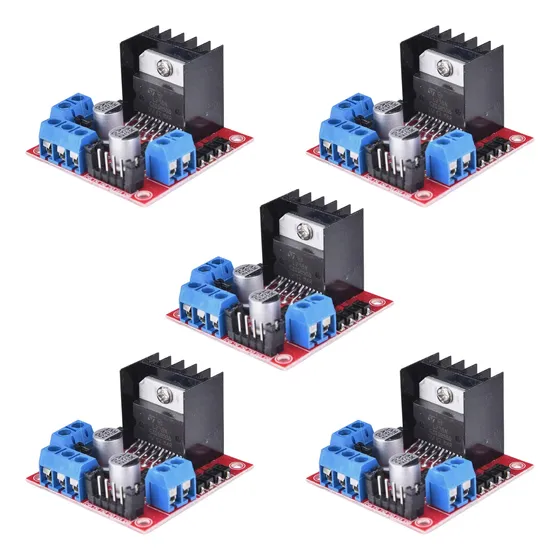 5 X Doble Puente H Driver L298n Motor Dc Arduino Arm Avr