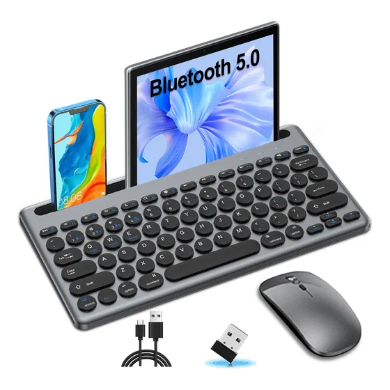 Kits De Teclado Y Mouse Inalambrico Computadora Recargable