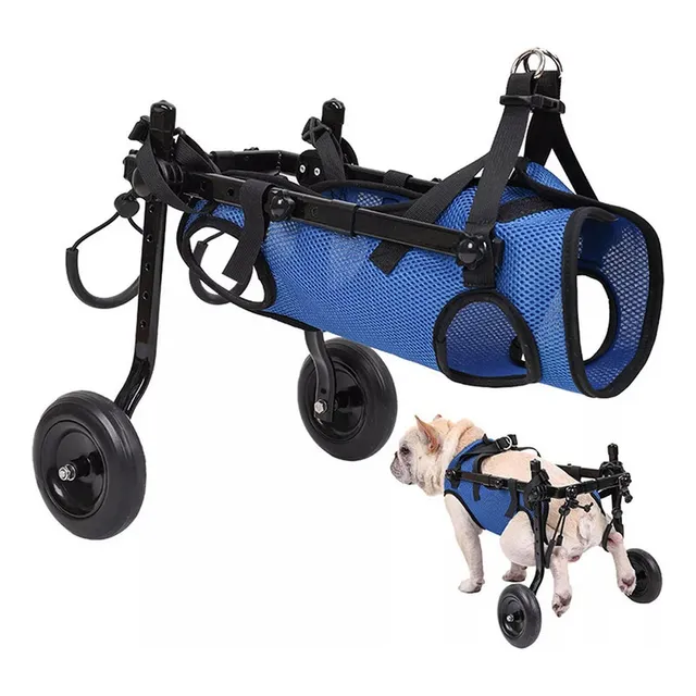 Silla For Perros Antivuelco Ajustable De 2 Ruedas