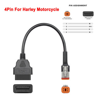 Cable Conector Obd2 Para Motocicleta Distinta Marcas Y Pines Cable Conector Obd2 Para Motocicleta Distinta Marcas Y Pines