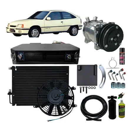 Kit Ar Condicionado Mecanico Completo Gm Kadett P/ Adaptar