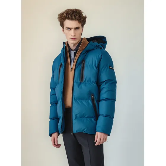 Campera Parka Ubuntu Hombre Nylon Impermeable Capucha