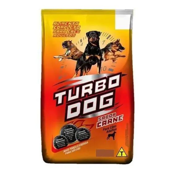 Ração De Cachorro Turbo Dog Cães - 25 Kg Sem Corante