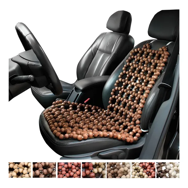 Encosto Massageador Bolinha Madeira Banco Todos Os Carros!!
