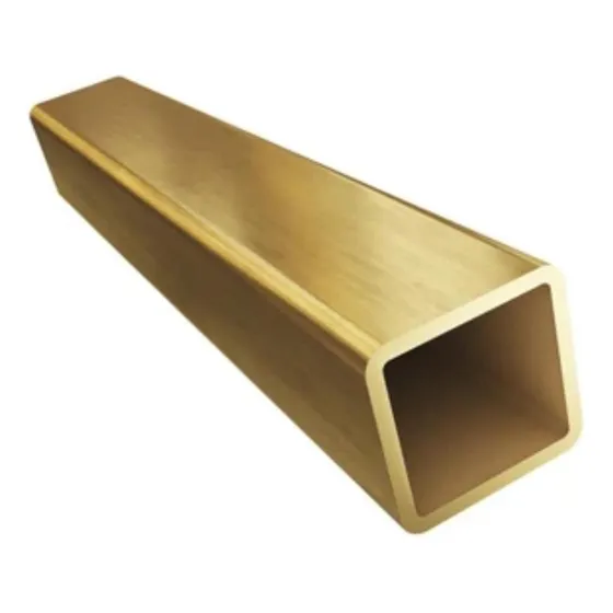 Caño De Latón Cuadrado Duro De 15,88 X 1 Mm Por 1 Metro