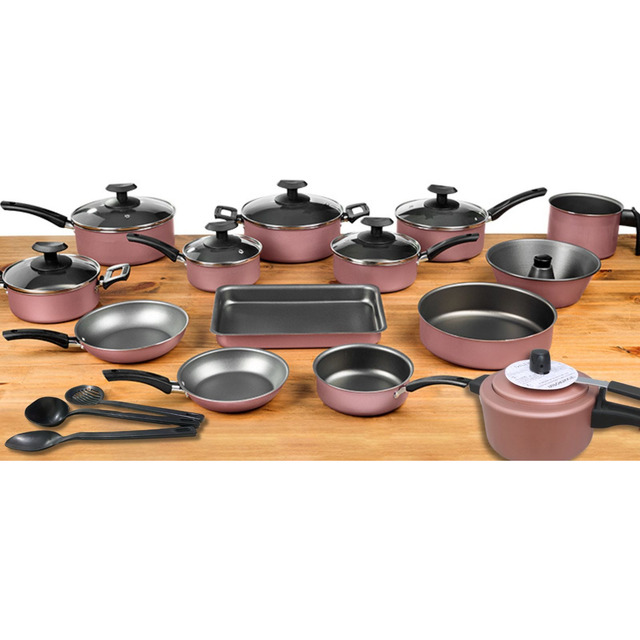 Conjunto Panelas 17 Pc Antiaderente Brinde Panela Pressão Conjunto Panelas 17 Pc Antiaderente Brinde Panela Pressão
