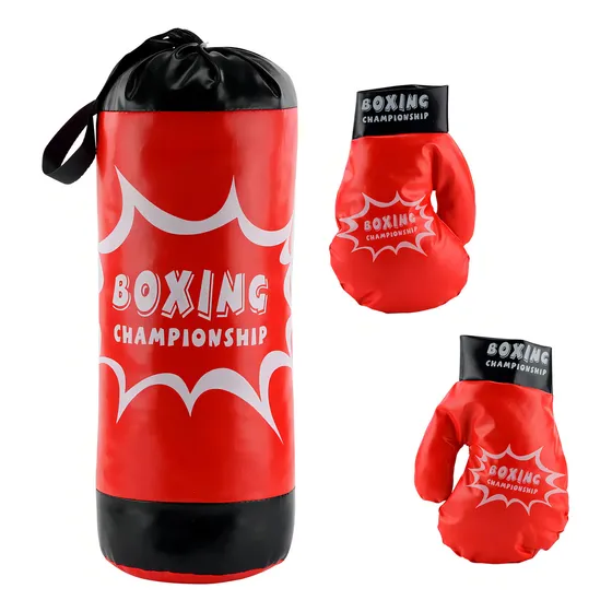 Kit infantil para niños con guantes y saco de boxeo Bbr Color Other