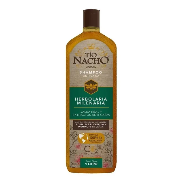 Shampoo Tío Nacho Herbolaria Mexicana Con Jalea Real 1 L