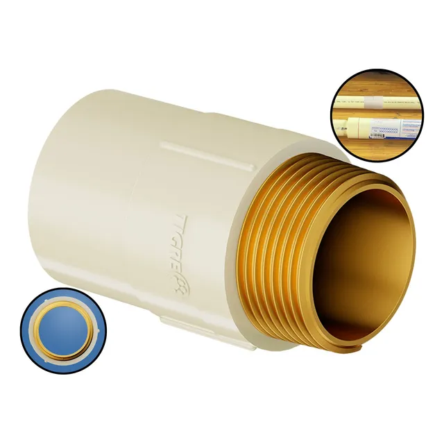 Conector Aquatherm Soldável Macho 22mm 3/4 Água Quente