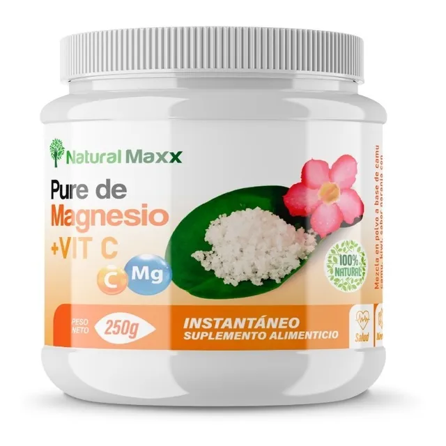 Cloruro De Magnesio + Vitamina C En Polvo Naturalmaxx Oferta