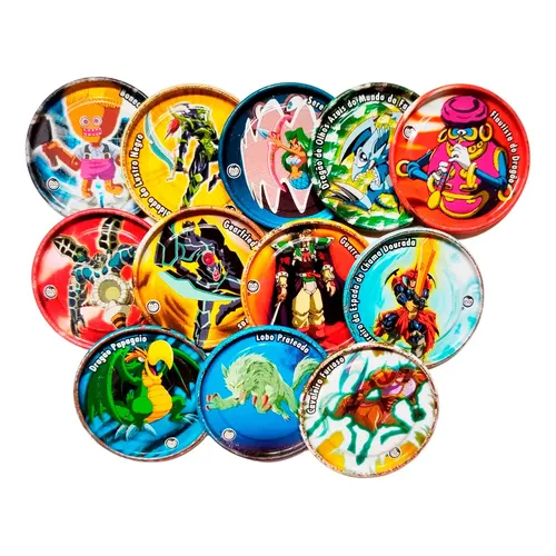 Kit Coleção Completa 2021 Buzzy Caps Monstros 30 Tazos | MercadoLivre