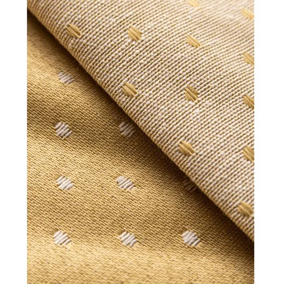 Tecido Jacquard Poá Bolinhas Dourado P/ Decoração 1m X 2,8m