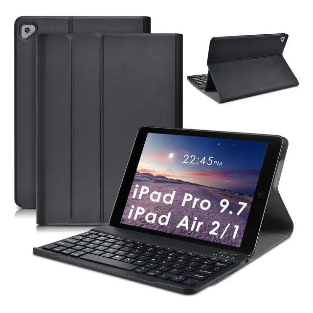 Estuche Detuosi Para iPad 9.7 Con Teclado Para iPad Air 2 Y