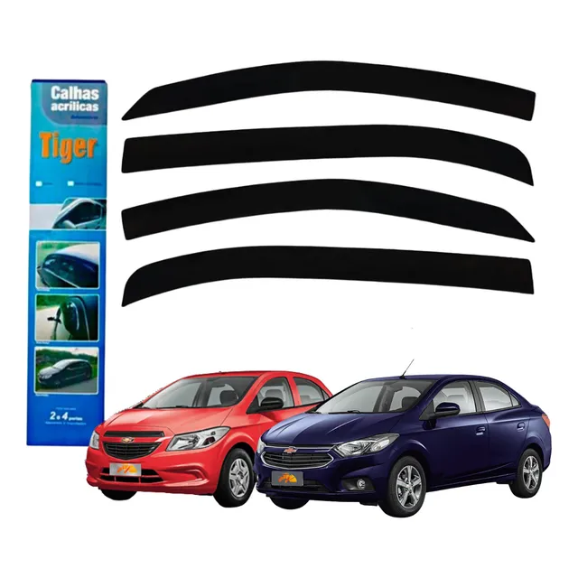 Calha De Chuva Fume Chevrolet Onix Prisma Ltz Lt 2013 À 2019