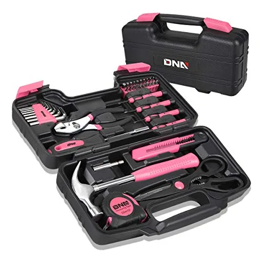 Kit De Herramientas Portátil Dna Motoring Pink De 39 Piezas